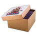 Decoration Materials - Christmas Gift Box with Lid - Bold Present Tower in Red, Black & Gold L