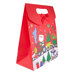 Christmas Bag - Santa in a Festive Train Among Trees and Gifts