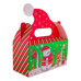 Christmas Bag - Santa Hat-Shaped Box with Snowman and Reindeer