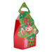 Christmas Bag - Tree-Shaped Box with Ornaments, Snowman, and Presents