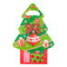 Christmas Bag - Tree-Shaped Box with Ornaments, Snowman, and Presents