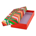 Decoration Materials - Christmas Lid Box - Colorful Geometric Gift Wrap Print with Bow #01