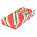 Christmas Lid Box - Colorful Geometric Gift Wrap Print with Bow No. 04