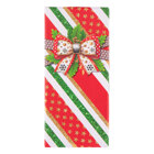 Christmas Lid Box - Colorful Geometric Gift Wrap Print with Bow No. 04