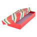 Christmas Lid Box - Colorful Geometric Gift Wrap Print with Bow No. 04