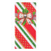 Christmas Lid Box - Colorful Geometric Gift Wrap Print with Bow No. 04