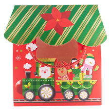 Christmas Bag - Santa in a Train