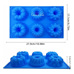 Cakes and Muffins - Silicone Mold for Mini Cakes – 6 Cavity Floral Design