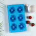 Cakes and Muffins - Silicone Mold for Mini Cakes – 6 Cavity Floral Design