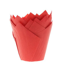 Tulip Muffin Cases - Red, Set of 25