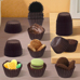 Brown Paper Cups for Chocolates and Mini Desserts – 4 cm