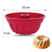 Silicone Bundt Cake Mould with Central Tube – 22 cm