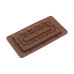 Silicone Chocolate Mold – Small Bar with Geometric Pattern