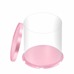 Round Transparent Cake Box Ø21,5 × H15 cm - Pink