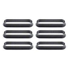 Set of 6 Perforated Tart Rings – Rectangular Shape
