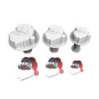 Plastic Plungers Santa Set/3