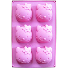 Silicone Mold For Muffins - Hello Kitty
