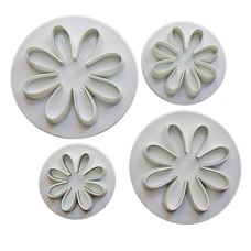Stamps and Textures - Daisy Marguerite plunger cutter set/4