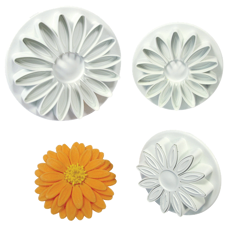 Stamps and Textures - Sunflower/Daisy/Gerbera plunger cutter set/3 M