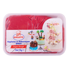 Fondants & Mazipans - Fondant Katsan Dark Red - 1 kg