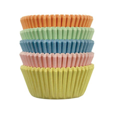 Cakes and Muffins - Paper Baking Cases – Mini Pastel Pk/100