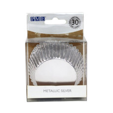 Baking Cups Foil Silver PME pk/30