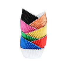 Cupcake Cases 100 Pack - Metallic