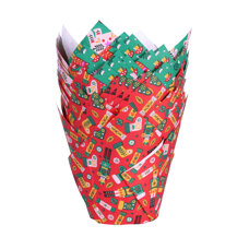 PME Christmas Tulip Muffin Cases - Enchanted Pack of 24