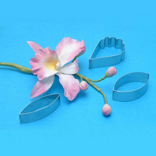 Cattleya Orchid Flower/Petal cutter set/3