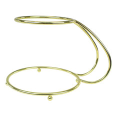 Cake Stand PME - C Shape Gold Finish 2 Tier