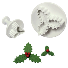 Three Leaf Holly Plunger Cutter Set/2
