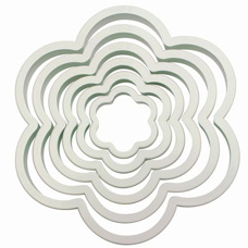 Plastic Cutter Flower Set/6