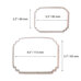 Cookie Cutters - Cookie&Cake Plaque Style 7 Set of 2