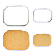 Cookie Cutters - Cookie&Cake Plaque Style 7 Set of 2