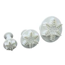 Stamps and Textures - Snowflake plunger cutter set/3