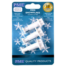 Mini Snowflake Plunger Cutter Set/3