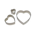 Stainless Steel Cutters – Heart Set/3