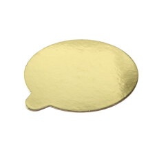 Gold Cake Cartoon Round 8 cm 10/PK