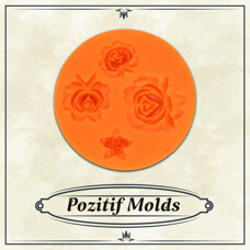 Silicone Mold - Roses 4-types No. 01