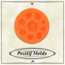 Modeling Molds - Silicone Mold - Roses 9-types
