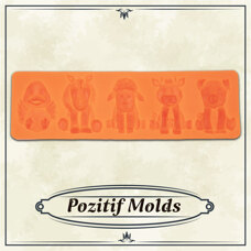 Silicone Mold - Domestic Animals 5 Species