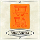 Silicone Mold Pozitif - Train With Wagon