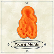 Silicone Mold Pozitif - Child With Toy