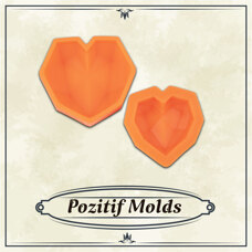 Modeling Molds - Silicone Mold Pozitif - Faceted Diamonds