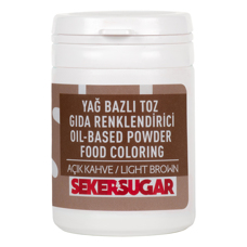 Colours and Flavours - Oil Based Powder Color SekerSugar - Light Brown - 25 g