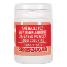 Оцветители и есенции - Прахов маслен оцветител SekerSugar - червен 25 гр
