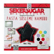 Fondants & Mazipans - Sugar Dough SekerSugar Black 1 kg