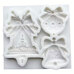 Silicone Mold Shapemart – Christmas Bells and Ornament with Ribbon