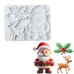 Silicone Mold Shapemart – Santa, Reindeer & Holly