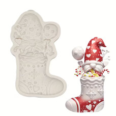 Silicone Mold Shapemart – Christmas Stock with Gnome & Sweets
